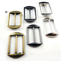 Boucles de chapeau en alliage de zinc 17mm 20mm, ajusteurs coulissants pour casquettes de baseball, barre coulissante à 3 vitesses, sangle réglable Tri-Glide, boucles de sport
