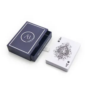 印刷定制设计Logo促销礼品抽屉盒扑克牌赌博扑克牌批发扑克牌套