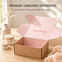 Boîte d'expédition en carton ondulé réutilisable de luxe avec intérieur vert menthe pour l'expédition de produits de soin haut de gamme et l'emballage cadeau personnalisé