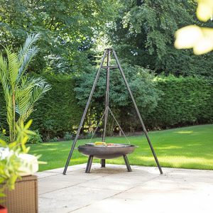 Griglia BBQ Regolabile da Appendere al Treppiede, Griglia Girevole Portatile per Barbecue a Carbonella, Ideale per Cucina <span class=keywords><strong>all</strong></span>'<span class=keywords><strong>Aperto</strong></span> e Campeggio - Product Image 3