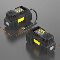 Digital 12V Corded Air Pump for Car Tires ABS 22mm Cylinder Auto Shut off Tire Pressure Monitor Max 150PSI Emergency Light
