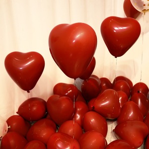 Red <b>Heart</b>-<b>Shaped</b> <b>Balloon</b> Set to Decorate an Engagement Party for Valentine'S Day - Product Image 4