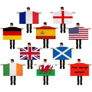 Capa con Bandera de <span class=keywords><strong>Eslovaquia</strong></span> de Diseño Personalizado al por Mayor para Eventos Deportivos, Artículos para Fanáticos, Capa con Bandera de Manga de Poliéster de Alta Calidad - Product Image 6