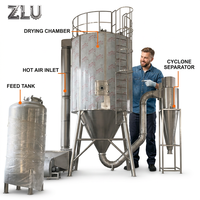 Sécheur par pulvérisation centrifuge rotatif automatique en acier inoxydable à haute efficacité avec PLC, prix compétitif, pour lait et lait de coco