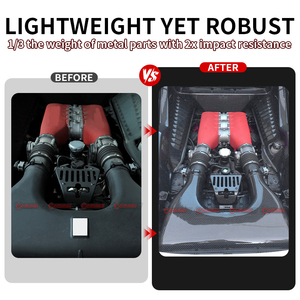 กล่องอากาศเครื่องยนต์คาร์บอนไฟเบอร์แห้งแบบ OEM ยี่ห้อที่ดีที่สุดสำหรับ Ferrari 458 กล่องไอดีรถยนต์ สำหรับการปรับแต่งยานยนต์ - Product Image 2