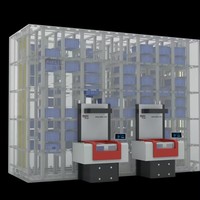 Sistema de Clasificación Vertical Automatizado de Alta Densidad, Equipo Inteligente de Almacenamiento y Carga para Almacenes, Estante Inteligente con Capacidad de Carga de 50 kg para Logística