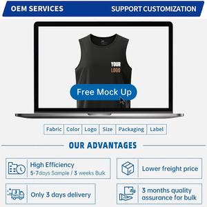 Débardeur de sport extensible pour hommes, résistant à l'abrasion, vêtements de sport confortables pour la course à pied, le vélo, l'entraînement, la salle de sport, vente en gros sur mesure - Product Image 6