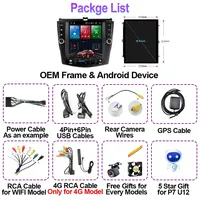 Radio Mobil 9.7" untuk Honda Accord 7 2003-2008, Pemutar Video Multimedia Gaya Tesla, CarPlay, Android Auto, GPS Navi, DSP Stereo, Kamera 360