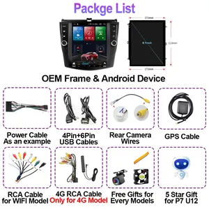 Autoradio 9,<span class=keywords><strong>7</strong></span> pouces pour Honda Accord <span class=keywords><strong>7</strong></span> 2003-2008, lecteur multimédia vidéo style Tesla, CarPlay, Android Auto, GPS, Navi, DSP, stéréo, caméra 360° - Product Image 5