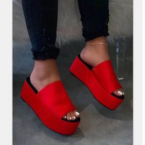 Nueva tendencia de zapatos de mujer con estilo europeo y americano suela gruesa línea recta sandalias casuales para mujer - Product Image 4