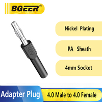 Vente flash : Adaptateur mâle banane 4 mm vers femelle 4 mm - Connecteur de lanterne en cuivre massif moulé par injection 32A