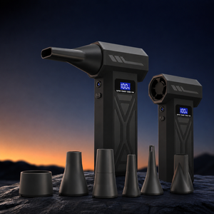 Soplador de Aire Turbo Portátil Inalámbrico de 4000mAh con 4 Velocidades, Pantalla LED y 5 Boquillas, Ventilador Turbo para Limpieza de Teclados y Autos - Product Image 1
