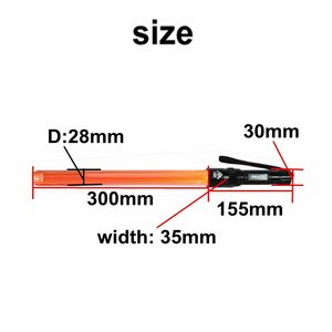 Bâton de signalisation portable rechargeable avec lumière d'avertissement, en matériau PC, pour les urgences routières - Product Image 5