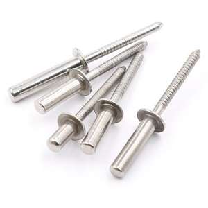 Rivets aveugles à extrémité fermée, en acier au carbone DIN/acier inoxydable, étanches, à extraction par le cœur, résistants à la chaleur, zingués, pour meubles - Product Image 6