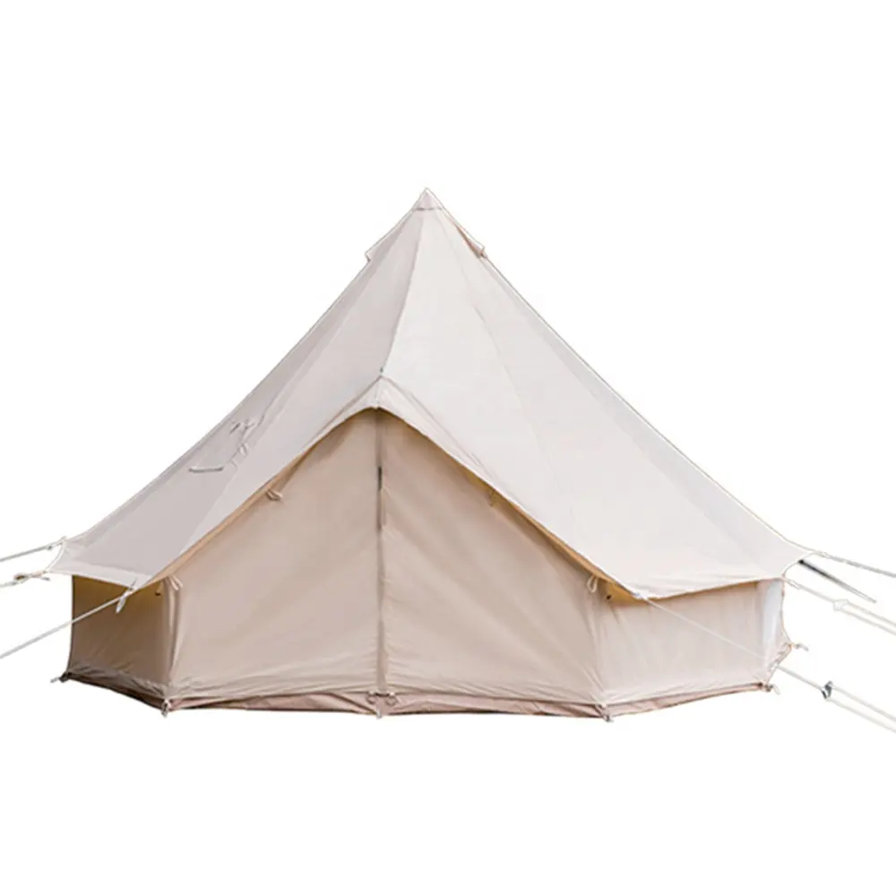 Tente de Camping en toile de coton de luxe, voyage, mariage en plein air, tente de yourte mongole, imperméable