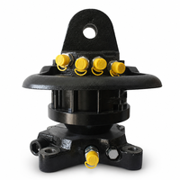 Rotateur hydraulique avec grappin à bois EWC620, force de fendage de 26 tonnes, accessoire d'excavatrice, rotation illimitée à 360°