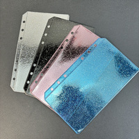 Nuevas Fundas Transparentes de PVC con Doble Bolsillo, 6 Orificios, Apertura Lateral sin Cierre, Sobres para Presupuesto A7, Bolsas Impermeables para Archivar Documentos