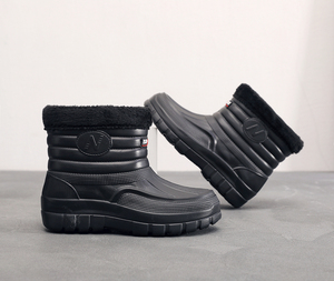 Chaussures de travail classiques imperméables pour femmes, chaudes, antidérapantes, rembourrées, épaisses, mi-hautes, pour l'hiver - Product Image 5