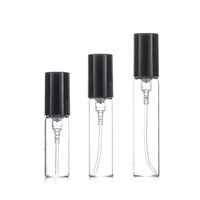 Atomiseur de parfum portable, petit flacon pulvérisateur en verre, 2 ml, 3 ml, 5 ml, 10 ml, mini tube en verre avec bouchon en plastique