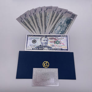 Yeni amerika eski başkan 500 dolar para bill koleksiyonu stokta gümüş folyo kaplama banknot - Product Image 1