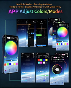 Support de <span class=keywords><strong>plaque</strong></span> d'<span class=keywords><strong>immatriculation</strong></span> universel pour <span class=keywords><strong>voiture</strong></span> avec LED RGB, contrôle Bluetooth, éclairage dynamique respirant et sonore - Product Image 5