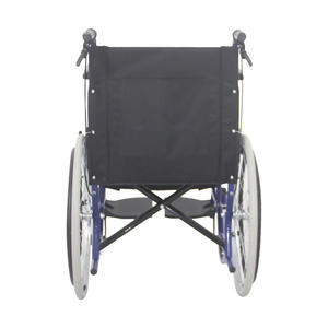 Feiyang Medical FY809 22 pouces roues arrière solides pliant Portable en acier médical manuel fauteuil roulant United Brake 100kg capacité CE - Product Image 2