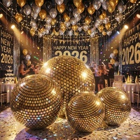 Nouveauté : Globe géant gonflable réfléchissant en PVC, boule disco miroir, ballons, impression d'écran, imperméable, événement, fête, publicité