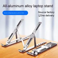 Support d'ordinateur portable Portable en alliage d'aluminium support de tablette réglage de la hauteur support d'ordinateur de bureau pliable Base Portable