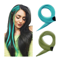 Extensions de cheveux bouclés à clipser de 20 pouces, vente en gros, postiches synthétiques, extensions de cheveux colorées une pièce