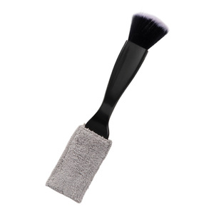 Manager Bao Car Dust Brush Black And Blue Coral Fleece Cleaning Tool For Interior Air Vent Crevices - Product Image 1