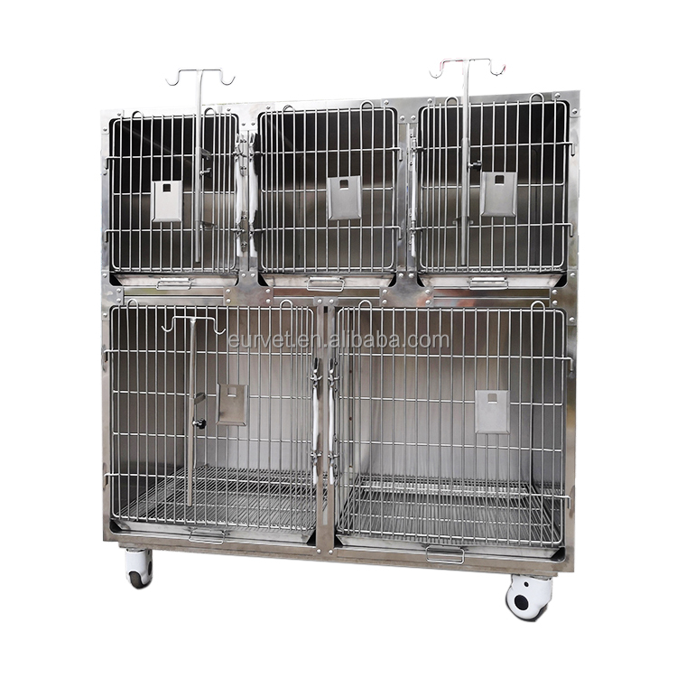 Verified Supplier Stainless Steel Veterinary Cages Used With