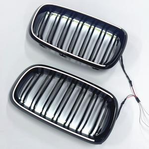 Rejilla de riñón delantera luminosa LED para <span class=keywords><strong>BMW</strong></span> <span class=keywords><strong>X5</strong></span> F15 F16 2014-2018 <span class=keywords><strong>xDrive</strong></span> 30I 35d 40i M50i estilo de carreras radiador parachoques parrilla actualización - Product Image 3