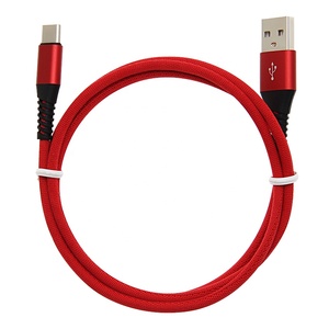 Câble de données USB type-c en Nylon de 1m pour recharge <span class=keywords><strong>rapide</strong></span>, cordon USB-C pour téléphone portable, compatible avec Samsung Xiaomi Redmi Note 7, USB-C - Product Image 3
