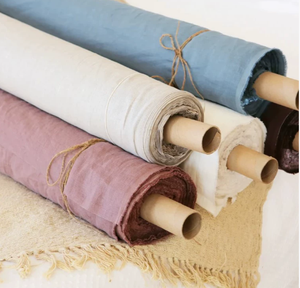 Tissu en lin <span class=keywords><strong>français</strong></span> écologique <span class=keywords><strong>de</strong></span> très grande largeur (114 pouces) pour la literie, les vêtements, la décoration intérieure et la tapisserie - Product Image 1