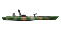 Kayak de pêche pour 1 personne de 12,7 pieds avec siège pivotant, kayak en plastique à assise surélevée de 13 pieds, design léger et portable Vicking