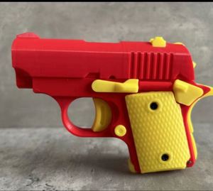 Pistolet à gel 3D anti-stress, jouet fantaisie bleu portable pour enfants - Product Image 3