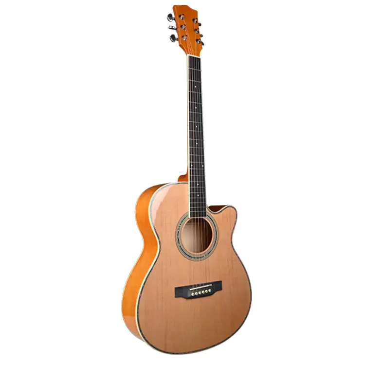 Natureza iniciante Western Red Cedar Acoustic Guitar Full Size 40 Inch Guitar