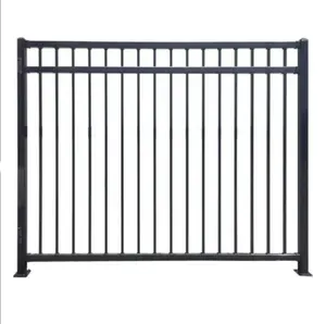 Modern Yard Garden Border Fencing Metal Door Fence Gate Exterior Pipe Fence Gate Design