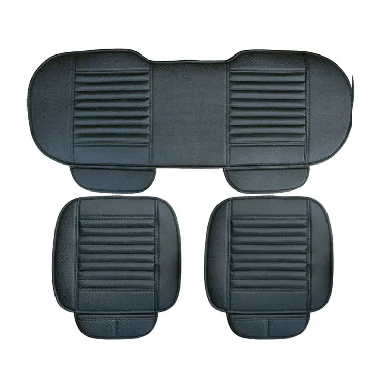 3-Piece Full Set PU Leather Breathable Car Interior Seat Covers Cushion Pad Mat for Auto Cars Available in Various Models