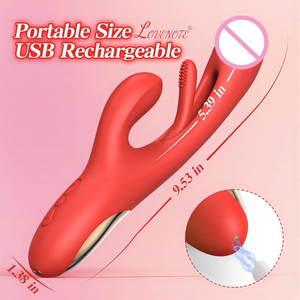 Vibratore Coniglio 3 in 1 a Vibrazione ad Alta Frequenza per <span class=keywords><strong>Masturbazione</strong></span> con Suzione del Clitoride Vagina e Punto G Giocattoli Sessuali per <span class=keywords><strong>Donne</strong></span> - Product Image 5