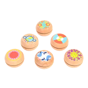 Vente en gros Yo-Yo en bois personnalisé pour bébé, jouet à la mode, <span class=keywords><strong>yoyo</strong></span> en bois pour enfants, activité amusante imprimée ou gravée au laser de haute qualité - Product Image 1