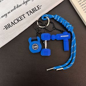 3D Fitness Equipment Keychain Mini <b>Dumbbell</b> Kettlebell Shaker Bottle Bag Charm Gym Sports Soft PVC Key Pendant Promotional Gift - Product Image 5