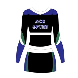 Customized Sublimation Printing Practice Wear Girl spandex crop top shorts for cheerleading