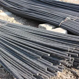 High Strength 7 Wire Prestressing Strand Global ASTM A416 9.3mm 1860Mpa Uncoated PC Steel Strand For Post Tension