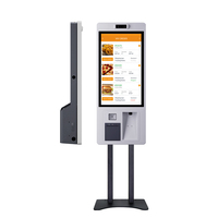 Kiosco de Pedidos con Pantalla Táctil Todo en Uno de 15.6-32 Pulgadas, PC/Android, Autoservicio, Pago, Kiosco Multifuncional para Restaurantes con SDK