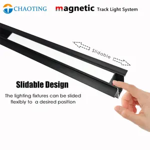 Modernes Design Oberflächen montiertes Schienen licht Lineare LED-Strahler 220V 4-Draht-Deckeneinbau-LED-Magnetbeleuchtungsschienen