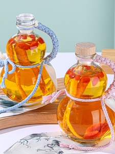 Nuova Creativa Teiera per Infusione <span class=keywords><strong>a</strong></span> Freddo, Bottiglia <span class=keywords><strong>a</strong></span> Forma di <span class=keywords><strong>Zucca</strong></span>, Ornamento Fu Lu, Set da Tè, Bottiglia per Bevande e Vino alla Frutta Resistente al Calore - Product Image 5