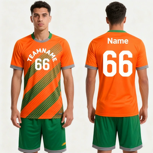 ชุดฟุตบอลผู้ใหญ่ ระบายเหงื่อได้ดี ระบายอากาศได้ดี รับสกรีนโลโก้ตามสั่ง ขายส่ง ชุดแข่งขัน ชุดฝึกซ้อม ชุดกีฬา - Product Image 3