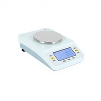 Balance de précision analytique 1 mg Série JA-B Équipement de pesage de laboratoire Pare-brise en verre cinq côtés Écran tactile LCD Personnalisable OEM