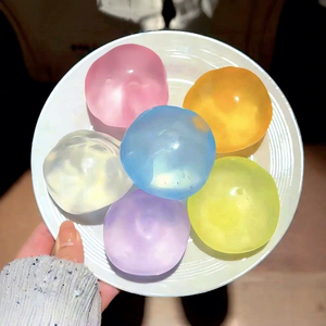 Balle à presser en TPR à l'huile de coco, jouet anti-stress souple fait main DIY, perle anti-stress à l'huile de coco - Product Image 3